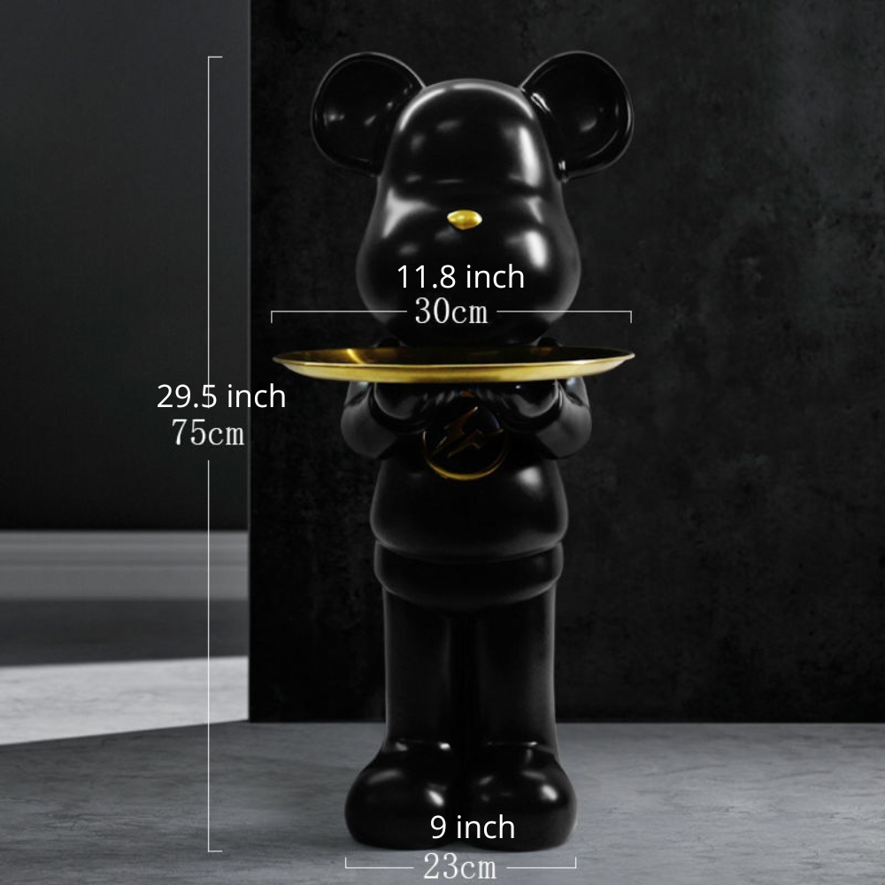 Bear Statue Tray Table